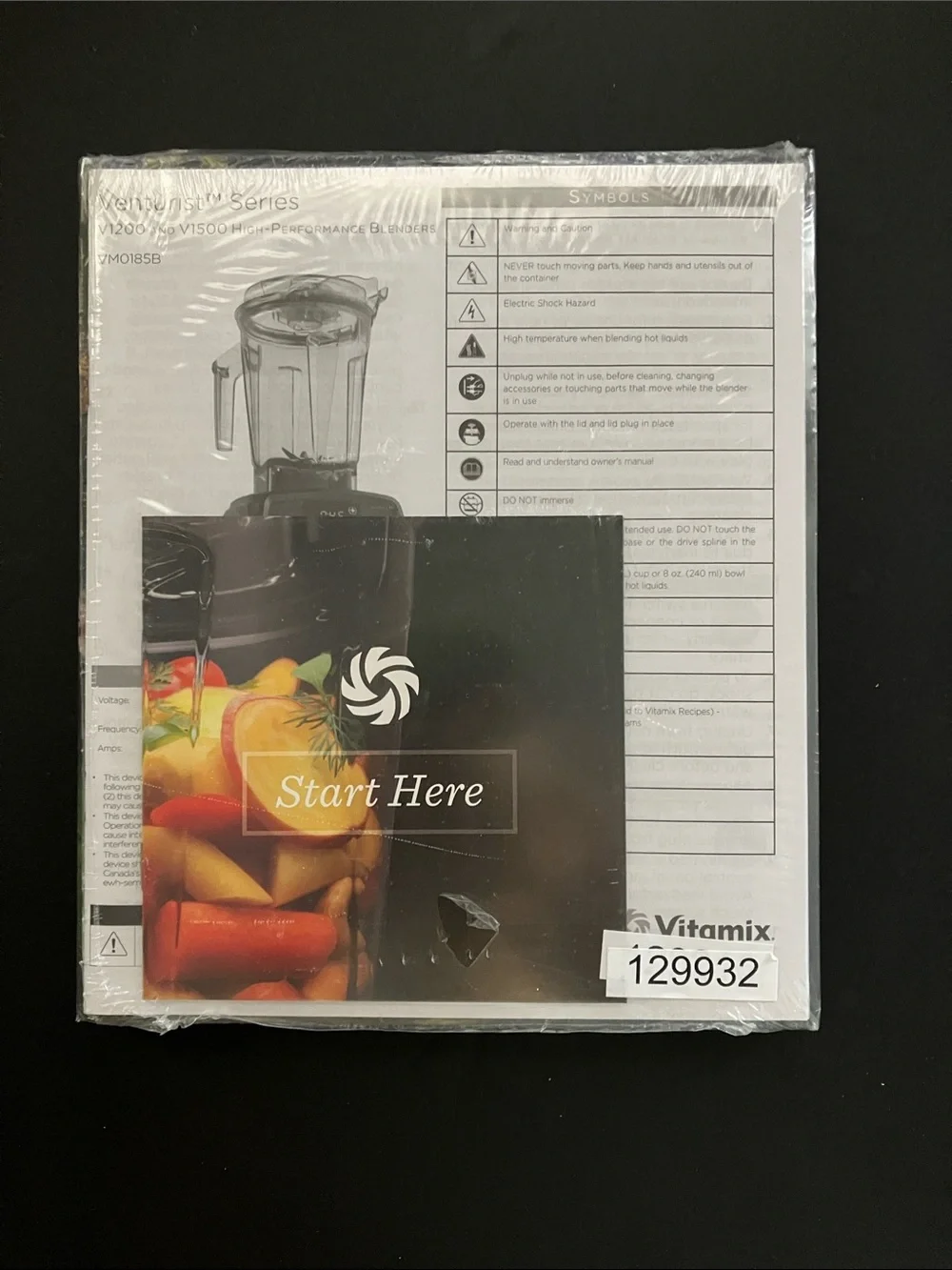NEW Vitamix Simply Blending Cookbook and Owners Manual Venturist V1200 V1500